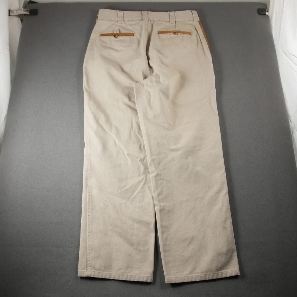 VTG Orvis Zambezi Twill Shooting Leather Trim Field Upland Pant Men Fit 30x28